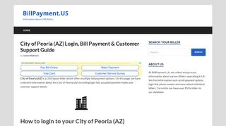 City of Peoria (AZ) - www.peoriaaz.gov | Bill Payment & Account Login ...