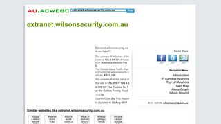 extranet.wilsonsecurity.com.au-welcome - wilson security