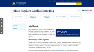 MyChart | Johns Hopkins Medical Imaging - Johns Hopkins Medicine