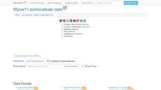 Mycw11.eclinicalweb.com - Site-Stats .ORG