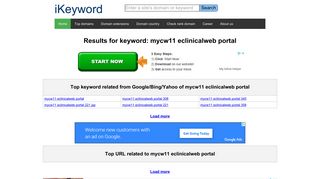 mycw11 eclinicalweb portal - - iKeyword.net