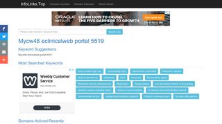 Mycw48 eclinicalweb portal 5519 Search - InfoLinks.Top