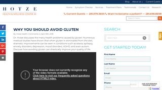 Why You Should Avoid Gluten - Hotze Health & Wellness Center