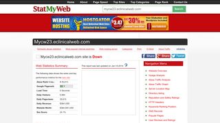 Mycw23.eclinicalweb.com - Stat My Web