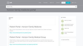 horizon family medicine portal - iHufet.com