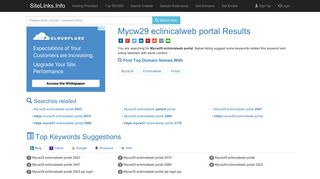 Mycw29 eclinicalweb portal Results For Websites Listing - SiteLinks.Info