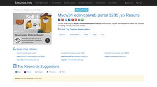 Mycw31 eclinicalweb portal 3285 jsp Results For Websites Listing