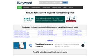mycw31 eclinicalweb portal - Portaltest.eclinicalweb.com: 503 ...