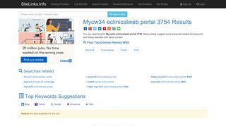 Mycw34 eclinicalweb portal 3754 Results For Websites Listing