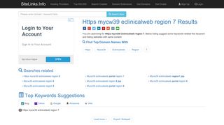 Https mycw39 eclinicalweb region 7 Results For Websites Listing