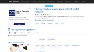 Shelby medical associates patient portal Results For Websites Listing