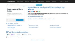 Mycw64 ecwcloud portal8236 jsp login jsp Results For Websites Listing