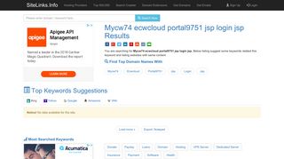 Mycw74 ecwcloud portal9751 jsp login jsp Results For Websites Listing