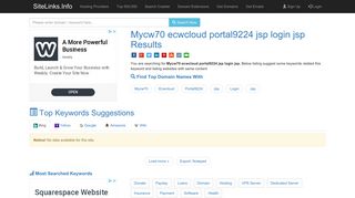 Mycw70 ecwcloud portal9224 jsp login jsp Results For Websites Listing