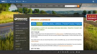 Obtaining a copy of an Iowa driving record, traffic ticket or ... - Iowa DOT