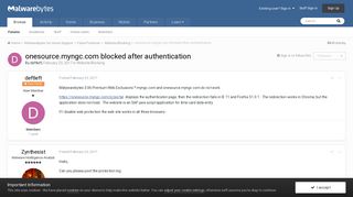 onesource.myngc.com blocked after authentication - Website ...