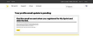 Email verification - Sprint