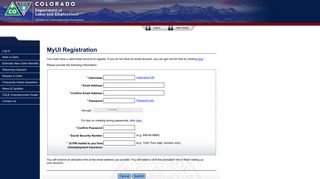 Register for MyUI - MyUI Claimant - Colorado Department of Labor ...