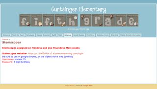 Stemscopes - Curtsinger 5th Grade - Google Sites