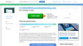 Access n11053d40924.acceleratelearning.com. ALI Global Login