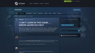 I CAN'T LOGIN IN THIS GAME..... ERROR ... - Steam Community