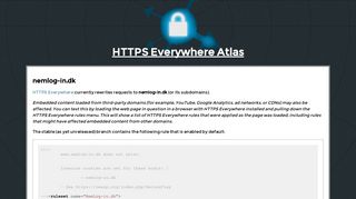 nemlog-in.dk - HTTPS Everywhere Atlas