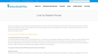 Link to Patient Portal | Urban Health Plan - Ebatiz