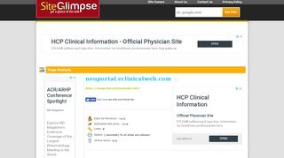 Neuportal.eclinicalweb.com | SiteGlimpse