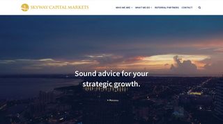 Skyway Capital Markets | From Experience Comes Perspective