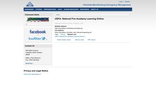 USFA- National Fire Academy Learning Online | charmeckem.net