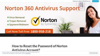 How to Reset the Password of Norton Antivirus Account? | Norton ...
