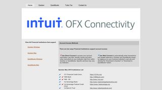 Quicken Mac - Intuit OFX Connectivity