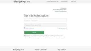 Sign In - Navigating Care