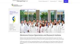 Oklahoma Cancer Specialists and Research Institute - Navigating Care