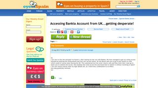 Accessing Bankia Account from UK...getting desperate! - Eye on Spain