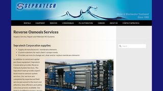 Sepratech Reverse Osmosis Systems