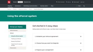 Using the eParcel system - Australia Post