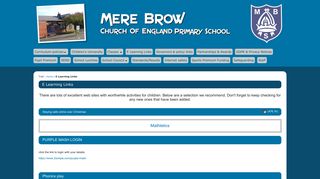E Learning Links - Tarleton Mere Brow Church of England Primary ...