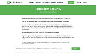 RoboForm Security