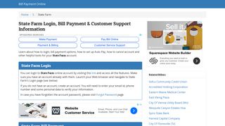 State Farm Login, Bill Payment & Customer Support Information