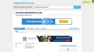 online5.emangrove.com at Website Informer. Login. Visit Online 5 ...
