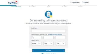 Capital One Enrollment - Sign In - Capital One