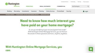 Online Mortgages: Access Your Mortgage Online | Huntington