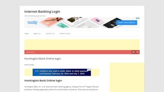 Huntington Bank Online login - Internet Banking Login