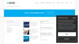 My Account - Orion Advisor Services