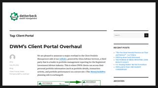 Client Portal – Detterbeck Wealth Management Blog