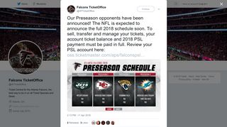 Falcons TicketOffice on Twitter: 