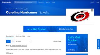Carolina Hurricanes Tickets | Single Game Tickets ... - Ticketmaster