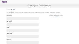 Roku | Create a Roku account