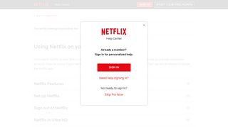 Using Netflix on your Roku - Netflix Help Center